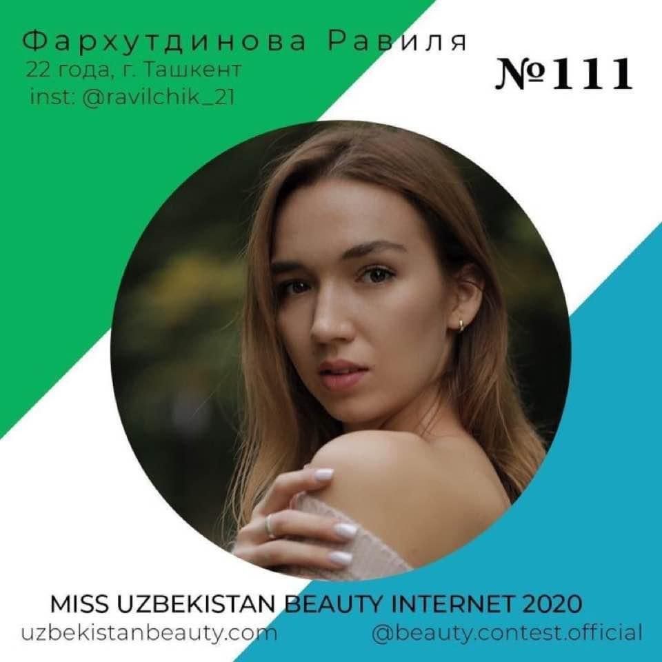     miss uzbekistan beauty internet 2020 
