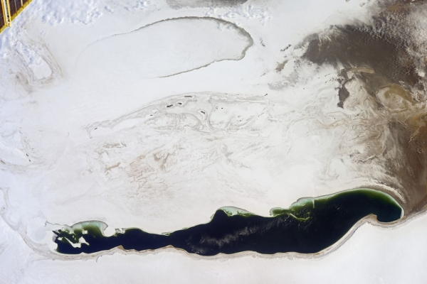 Опубликован новый снимок Аральского моря из космоса