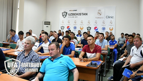 Трое тренеров Real Madrid проводят в Ташкенте цикл семинаров по детскому футболу