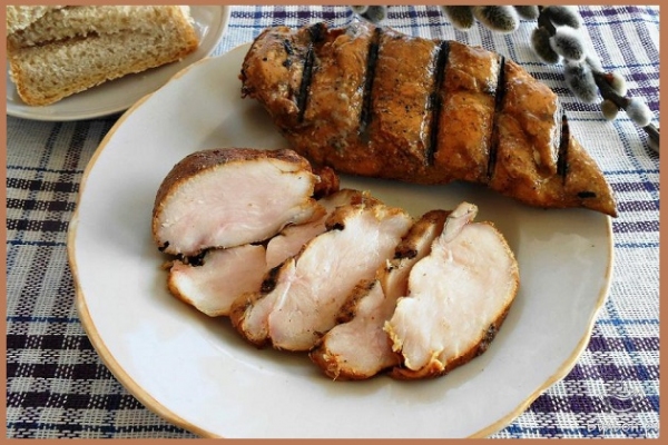 К закуске сотворённая курочка копчёная