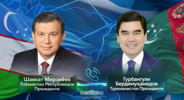 Шавкат Мирзиёев и Гурбангулы Бердымухамедов обсудили вопросы сотрудничества