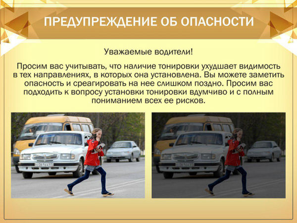 ГУВД показало голограммы, подтверждающие наличие разрешения на установку тонировки