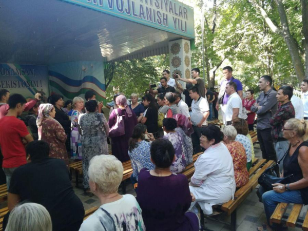 Чиланзарцы против инвестора: хоким Ташкента обещал оставить парк им.Гафура Гуляма для народа