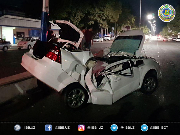 23-летний водитель погиб, врезавшись в столб на большой скорости