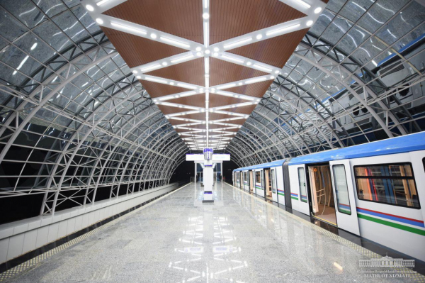 Завершено строительство первых двух станций надземного метро Ташкента (фото)