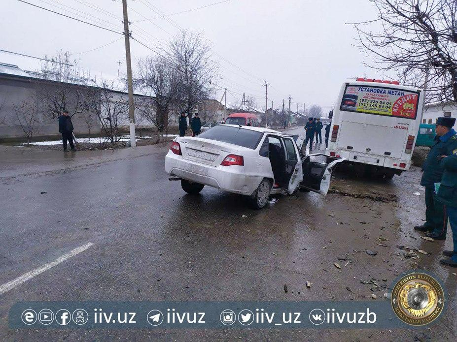 Вследствие аварии Nexia и Isuzu один человек погиб, трое пострадали