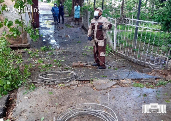 В Ташкенте восстановлены газоснабжение и подача питьевой воды, ремонт оборванных электросетей подходит к концу (фото)