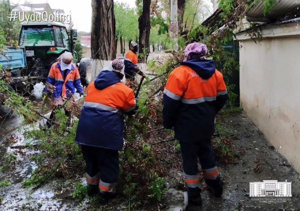 В Ташкенте восстановлены газоснабжение и подача питьевой воды, ремонт оборванных электросетей подходит к концу (фото)