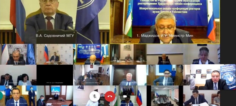 Стартовала межрегиональная онлайн-конференция ректоров вузов России и Узбекистана (видео)