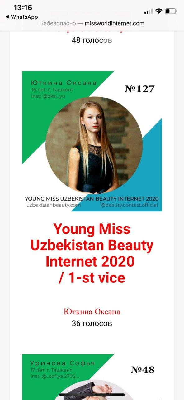 В Узбекистане прошёл конкурс Miss Uzbekistan Beauty Internet 2020