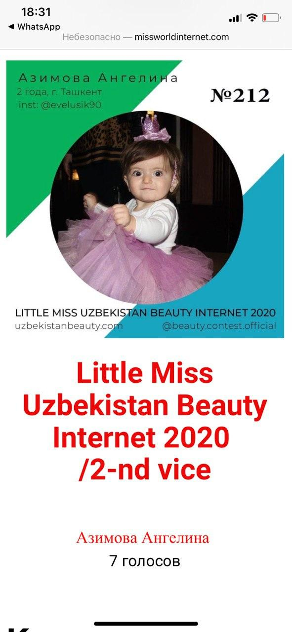 В Узбекистане прошёл конкурс Miss Uzbekistan Beauty Internet 2020