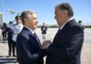 Эмомали Раҳмон Ўзбекистонга давлат ташрифи билан келди