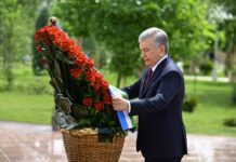 Шавкат Мирзиёев 8 май куни Тошкентдаги Ғалаба боғини зиёрат қилди