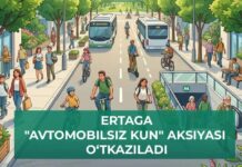 Эртага (25 август) Ўзбекистонда «Автомобилсиз кун» ўтказилади