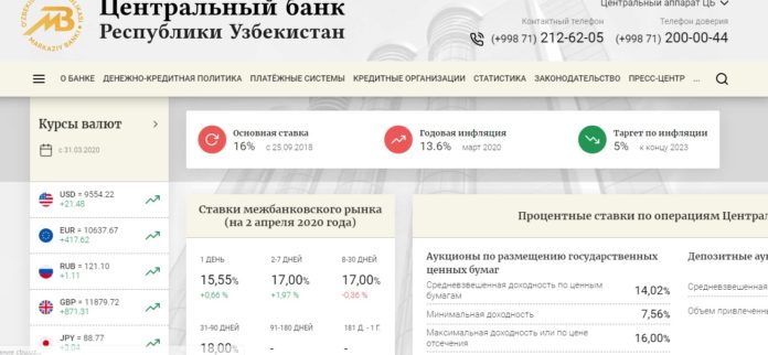 Центральный банк запустил новый сайт, разработанный с применением инфографики и функцией адаптации к различным устройствам