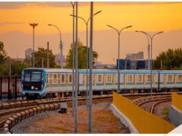 В Ташкенте возобновлено движение по надземной кольцевой линии метро