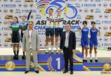 Велотрек: сборная Узбекистана завоевала ещё 4 медали на чемпионате Азии