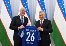 Шавкат Мирзиёев встретился с главой FIFA Джанни Инфантино